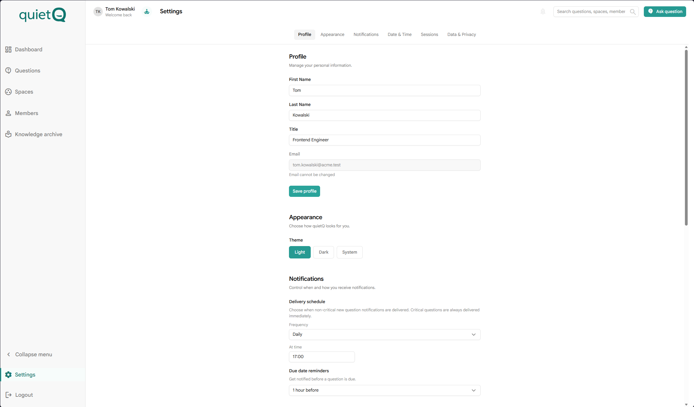 Screenshot 7 of quietQ