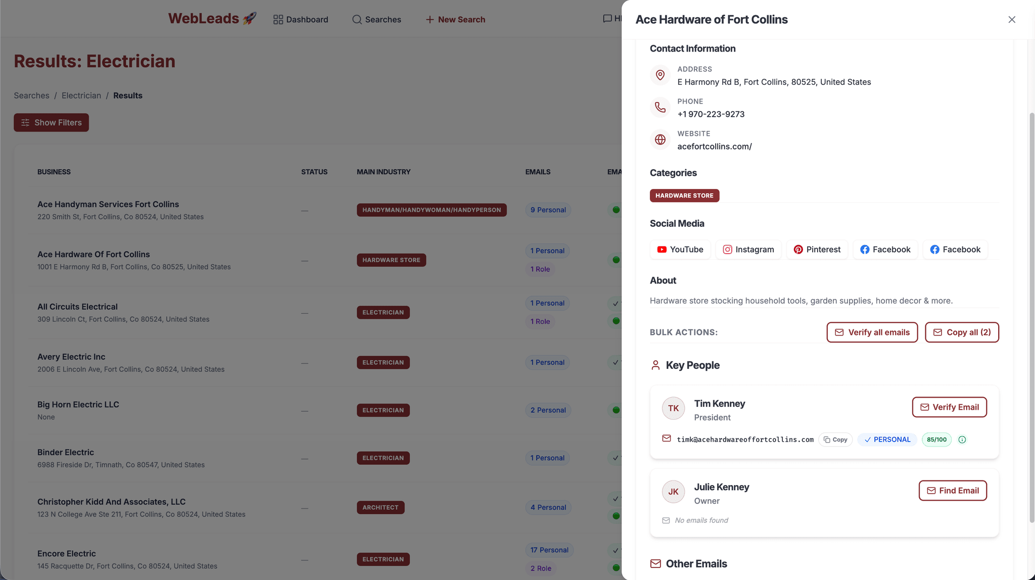 Screenshot 3 of WebLeads