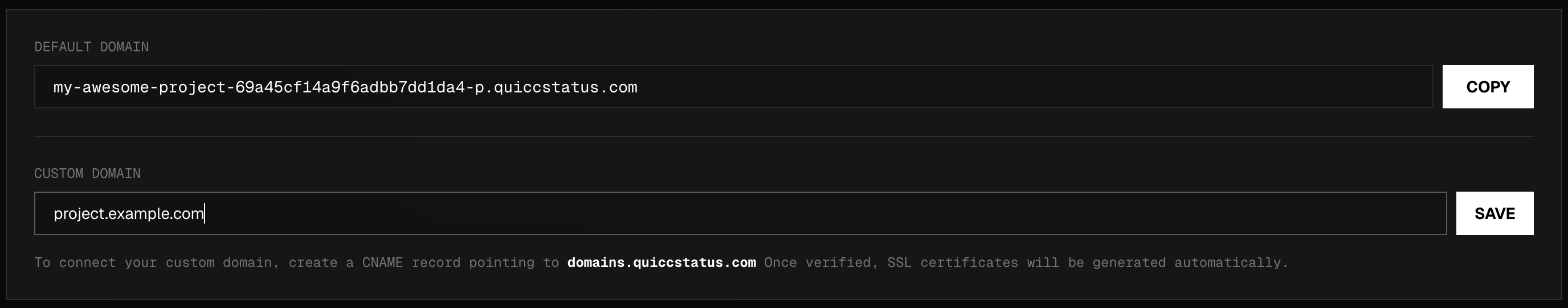 Screenshot 5 of QUICCSTATUS