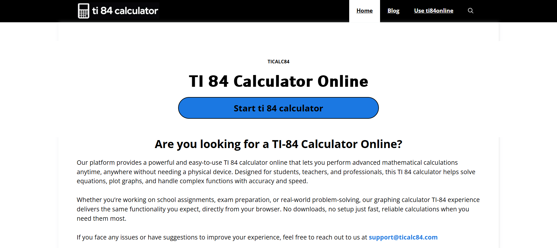Screenshot 1 of Ti84-Calculator-Online