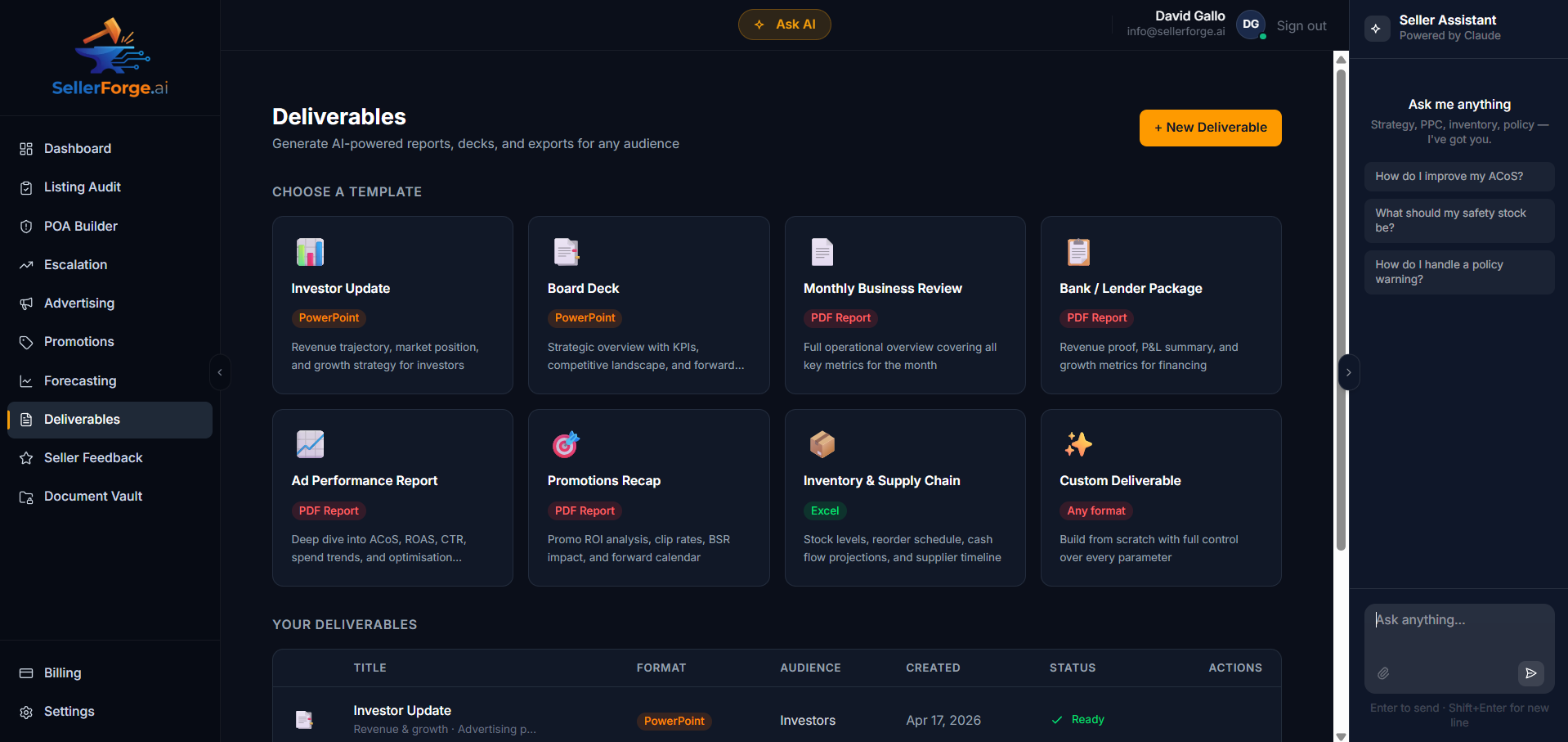Screenshot 3 of SellerForge