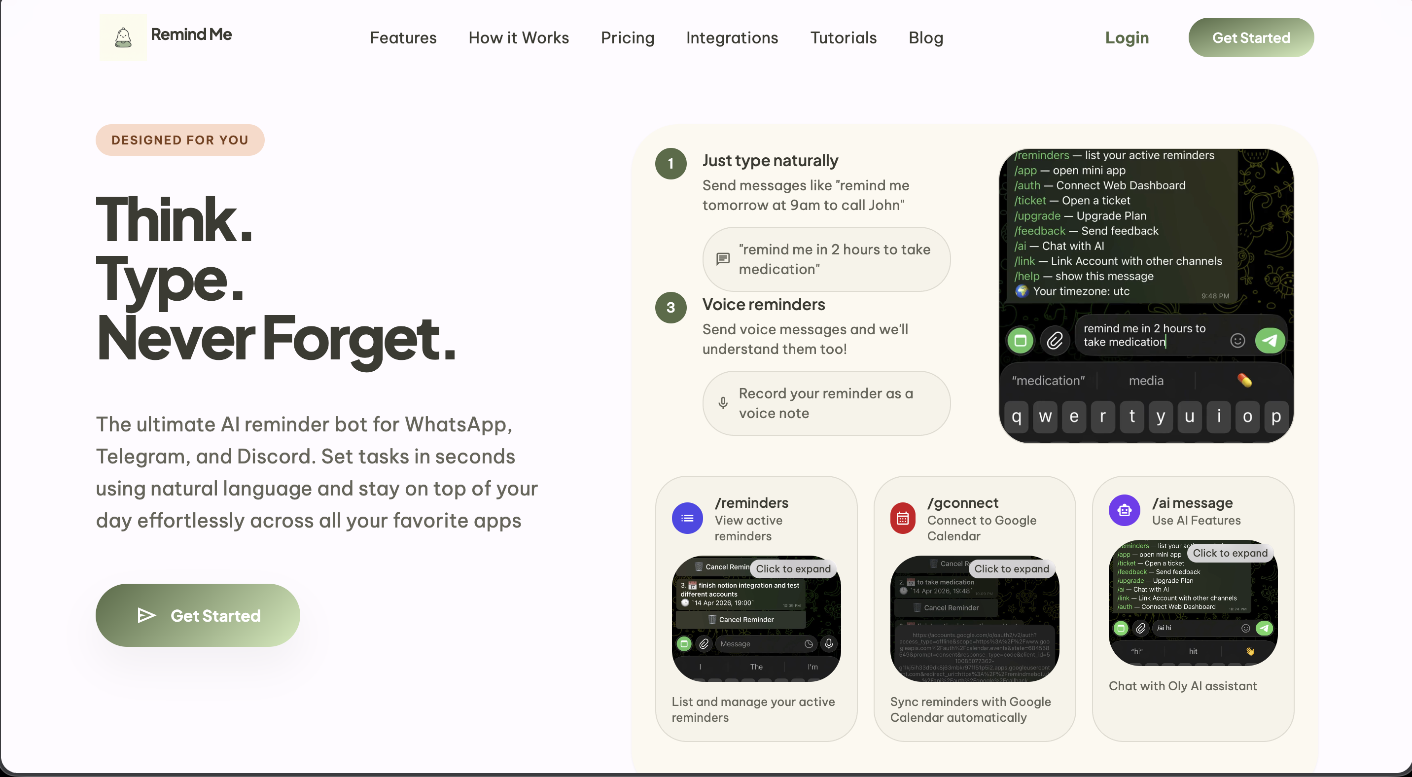 Screenshot 1 of Remind Me