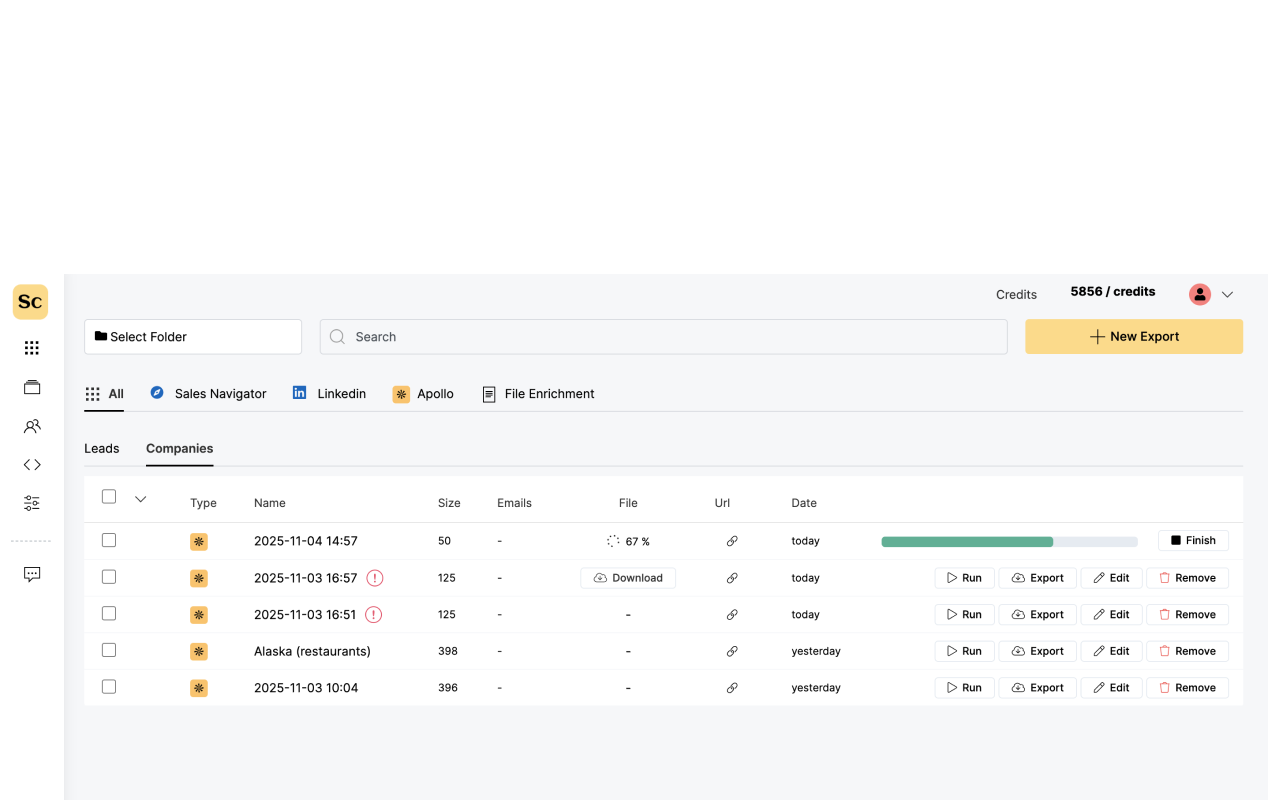Screenshot 3 of Scrupp LinkedIn Sales Navigator Scraper