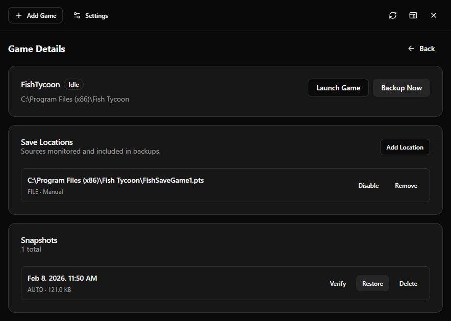 Screenshot 3 of The Game Saver