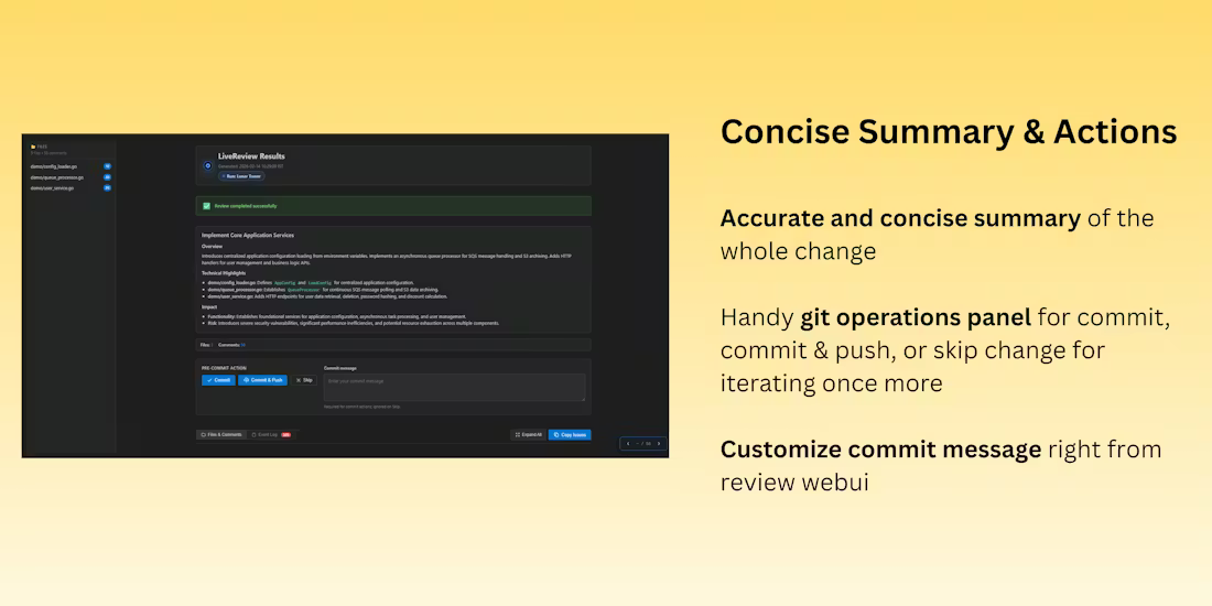 Screenshot 4 of git-lrc