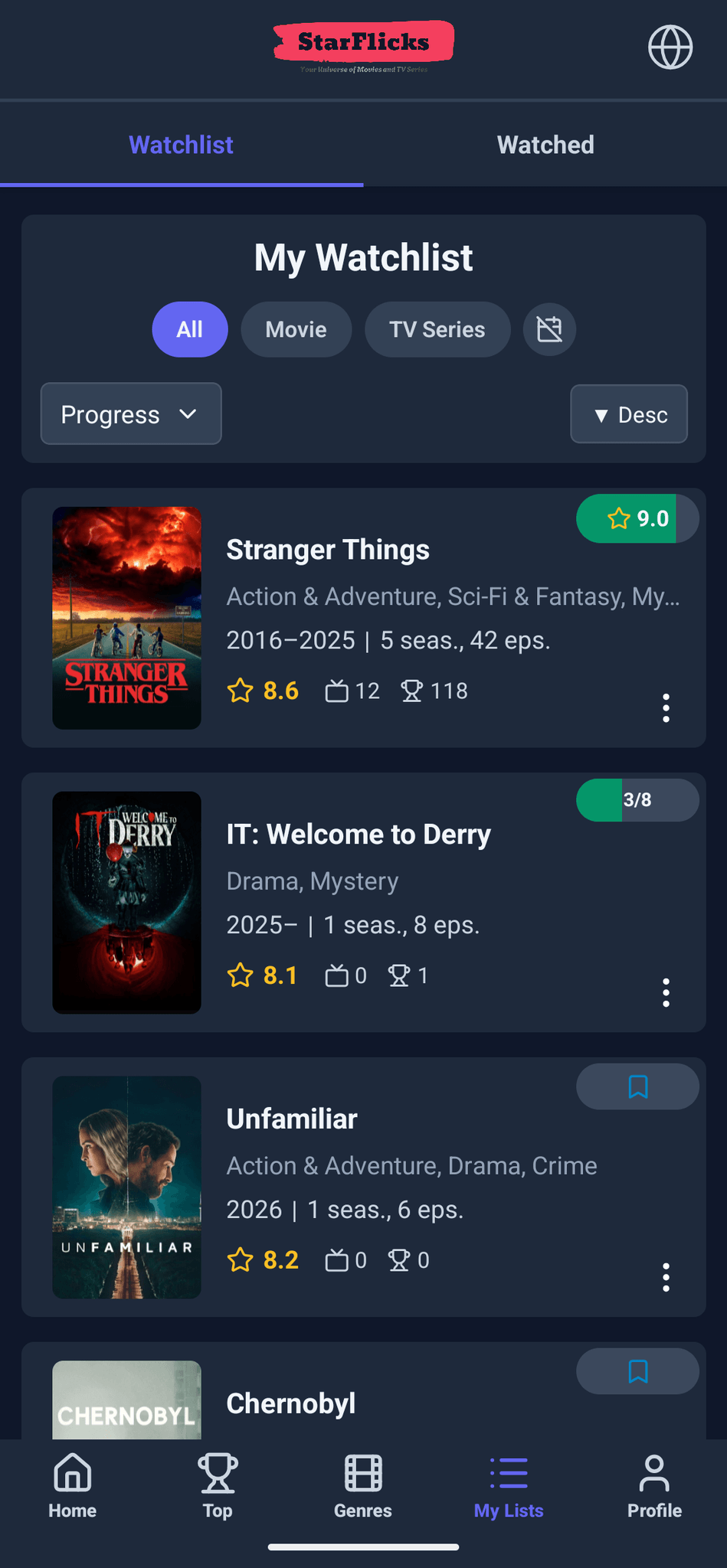 Screenshot 3 of StarFlicks