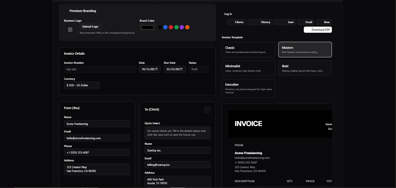 Screenshot 3 of InvoiceDeck