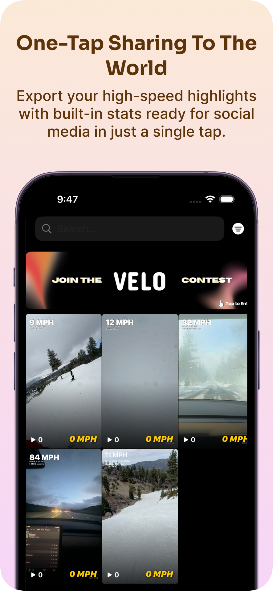 Screenshot 2 of VELO Speed Camera