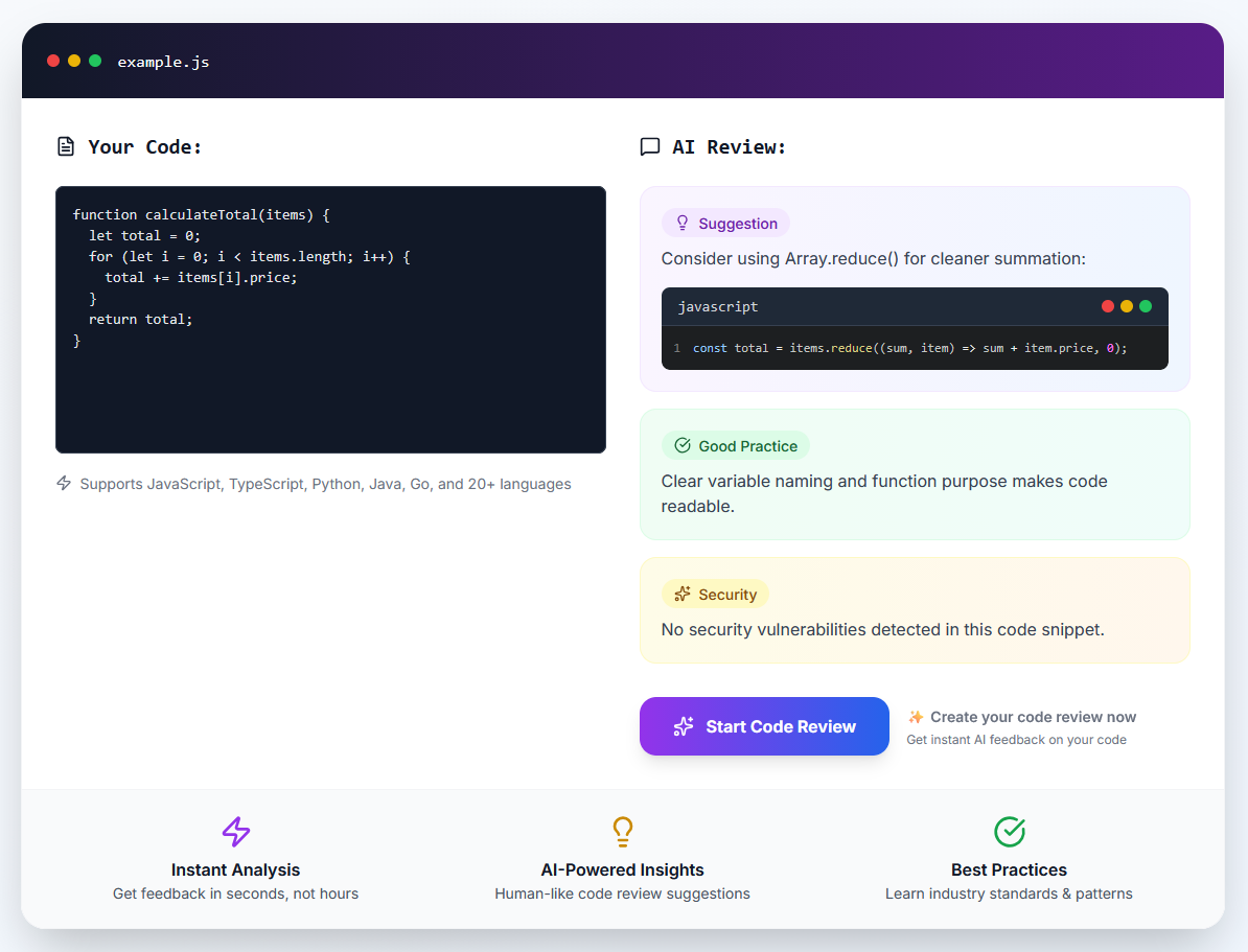 Screenshot 2 of CodeCritic