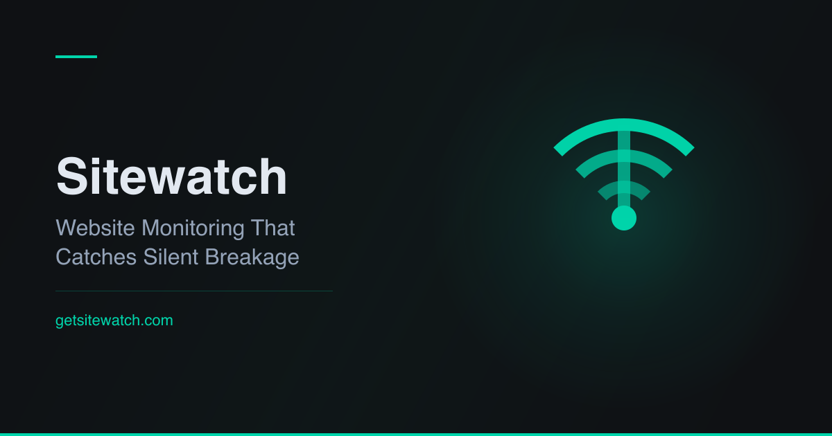 Screenshot 1 of Sitewatch