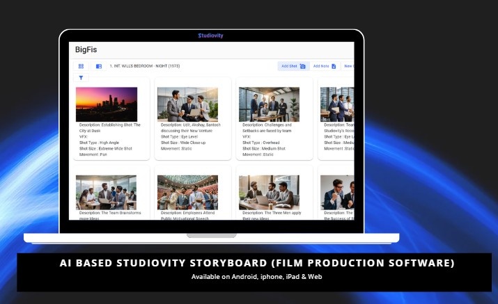 Screenshot 5 of AI Storyboarding Software | Studiovity
