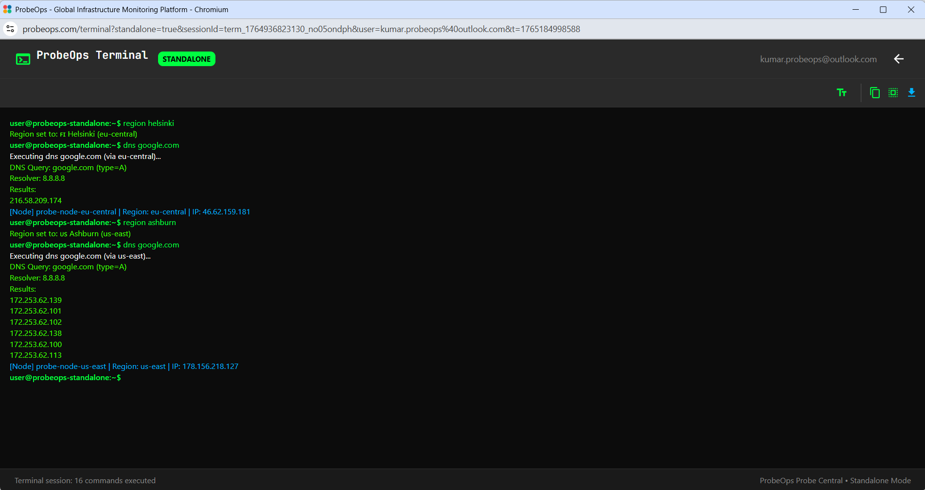 Screenshot 7 of ProbeOps Horizon - Multi-Geo Browser