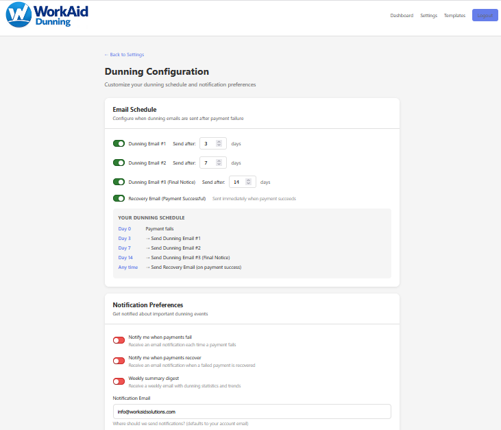 Screenshot 5 of WorkAid Dunning