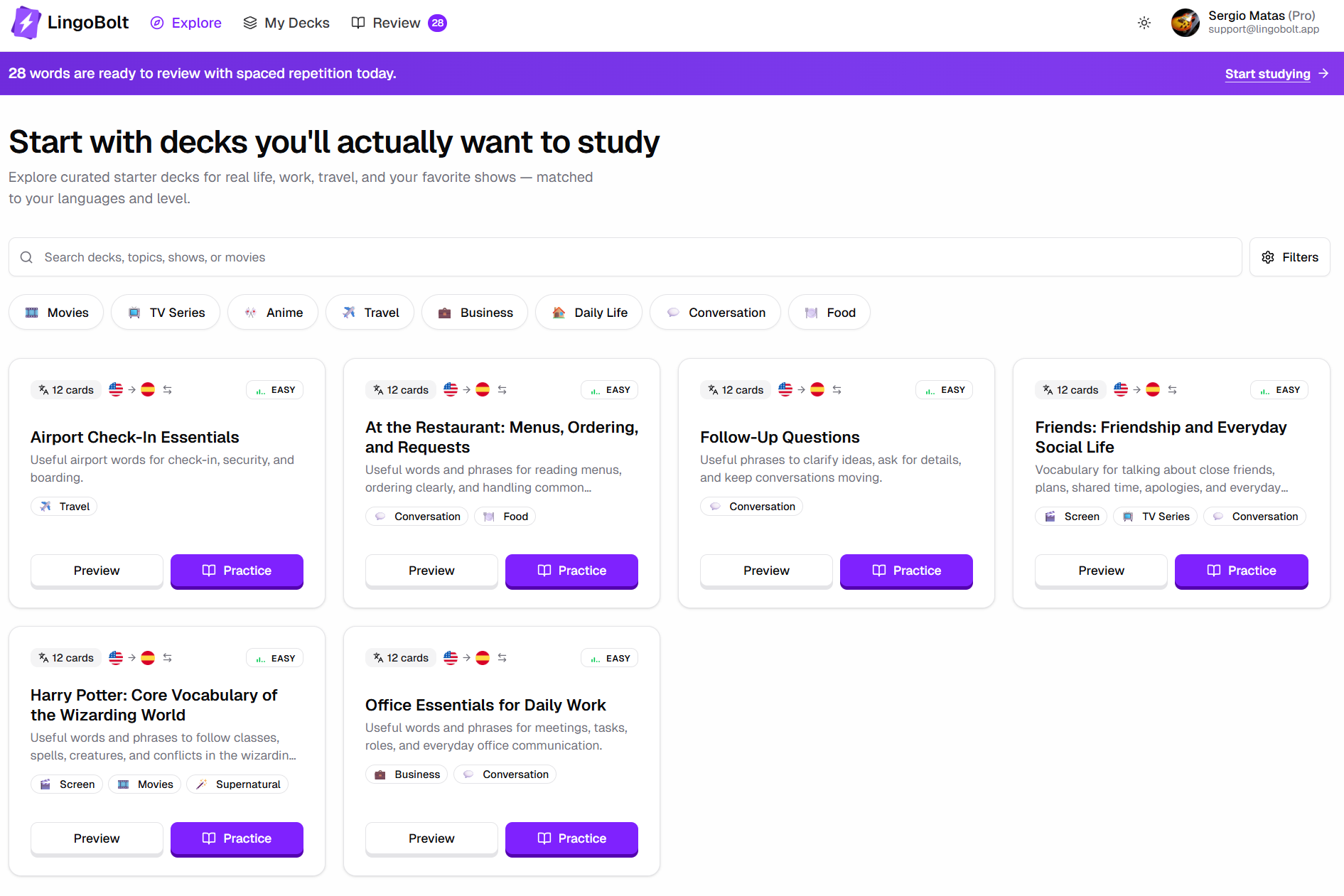 Screenshot 2 of LingoBolt