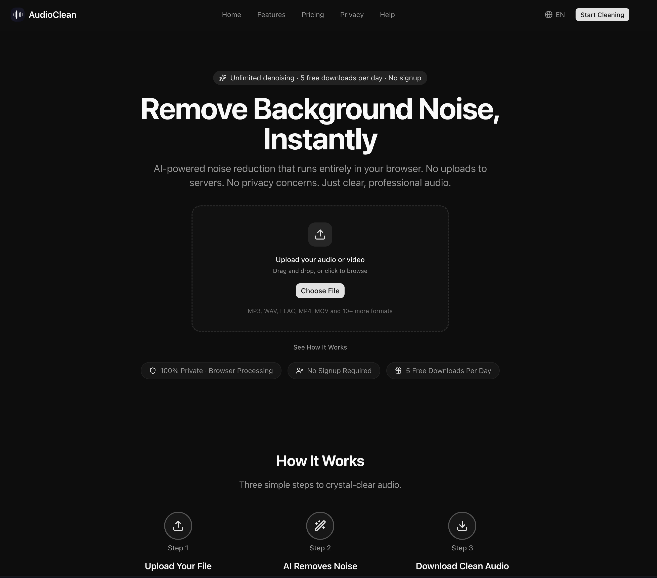 Screenshot 2 of AudioClean