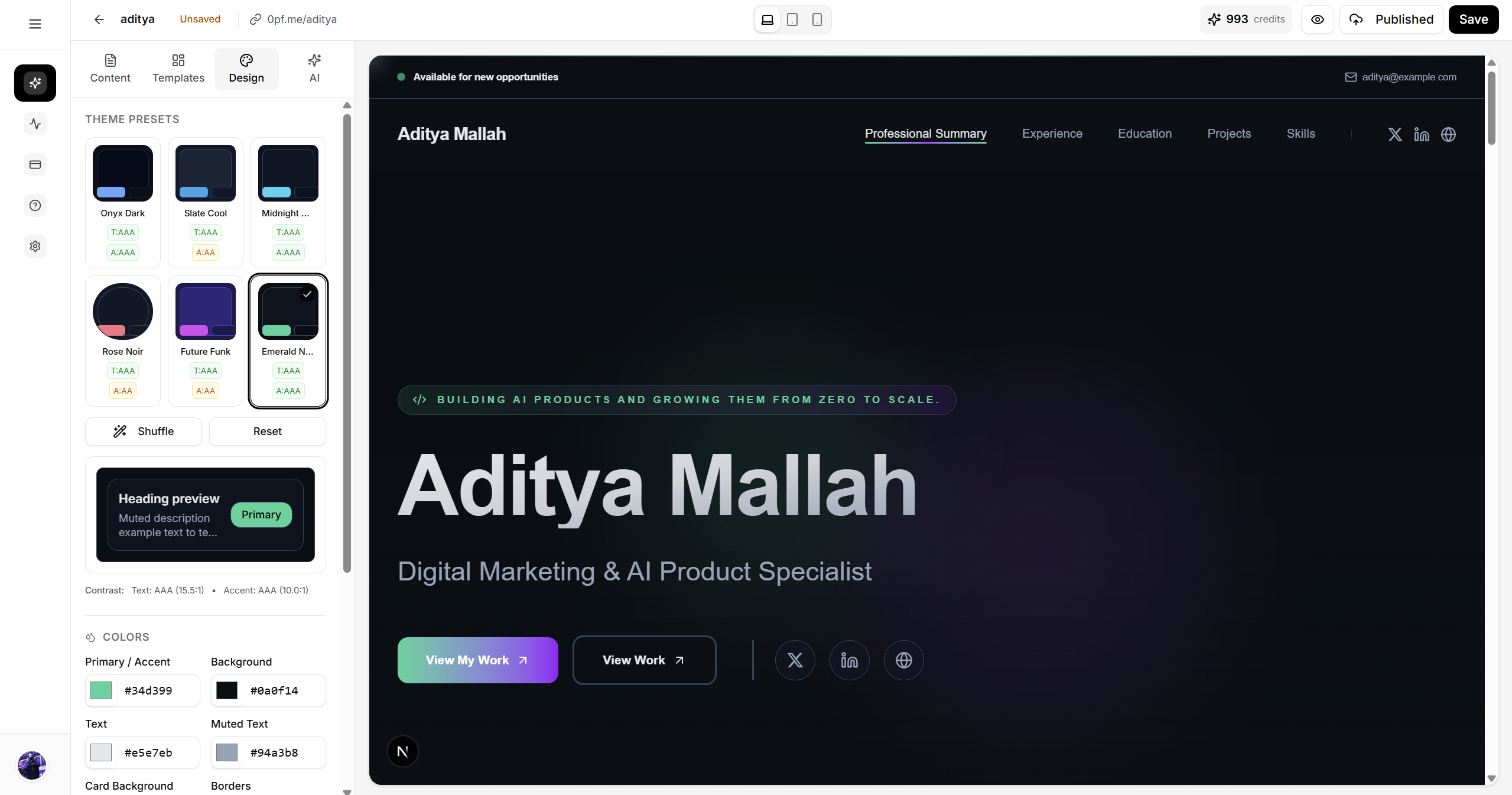 Screenshot 1 of 0Portfolio