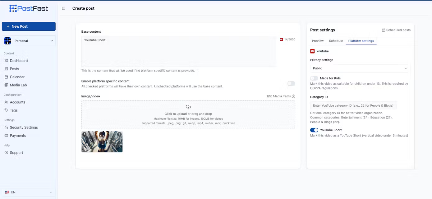 Screenshot 3 of PostFast | Social Media Scheduling