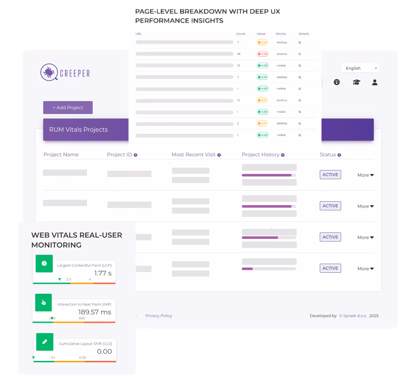 Screenshot 3 of Creeper CWV RUM