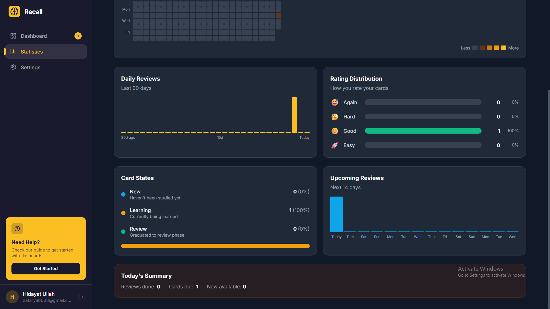 Screenshot 3 of Recall — Smart Flashcards