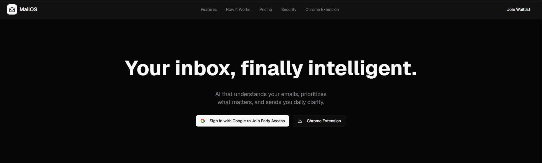 Screenshot 1 of MailOS