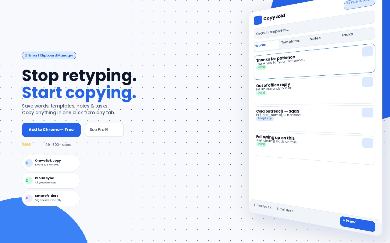Screenshot 2 of Copyzoid - Copy and Paste tool