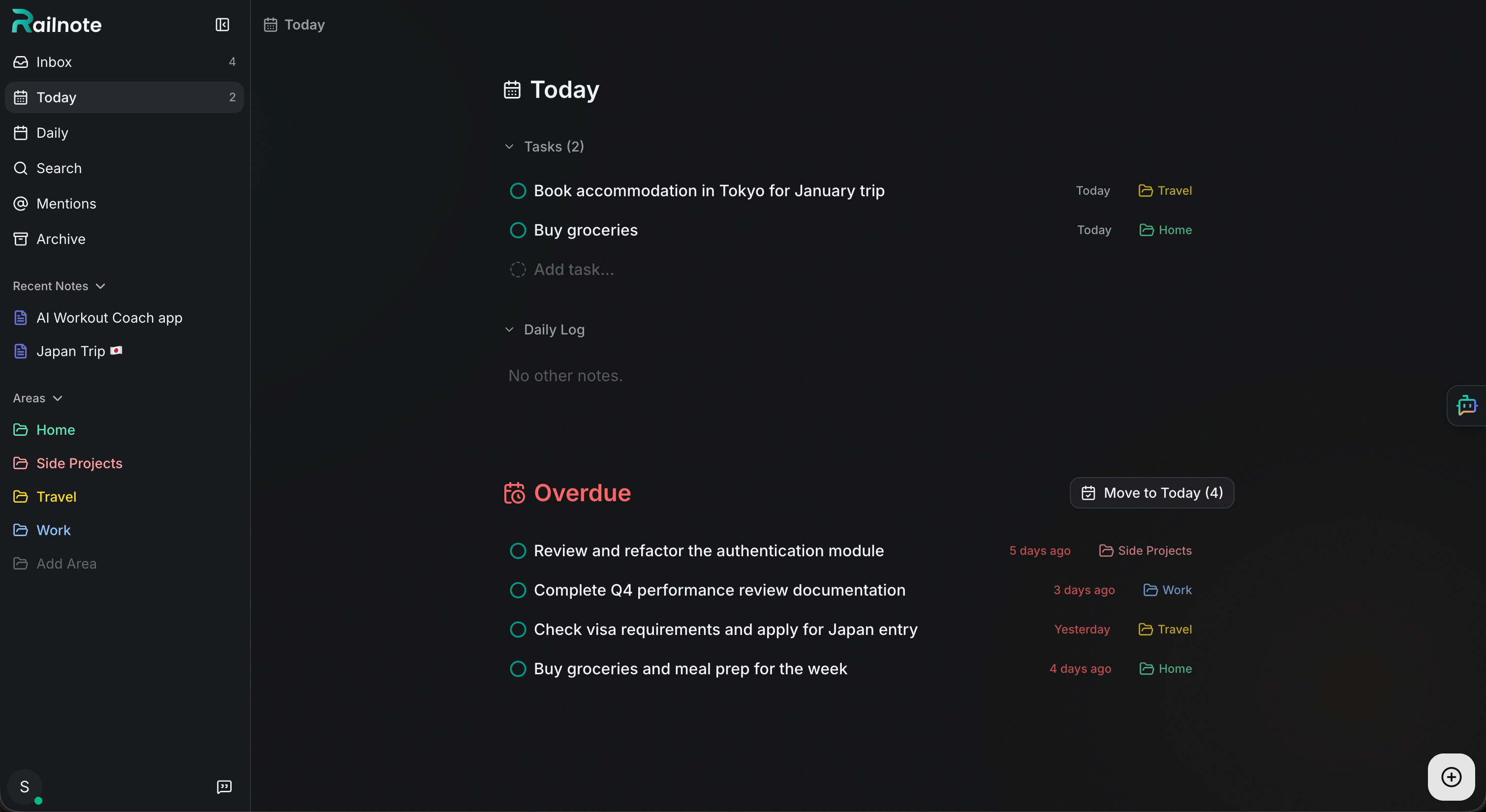Screenshot 2 of Railnote