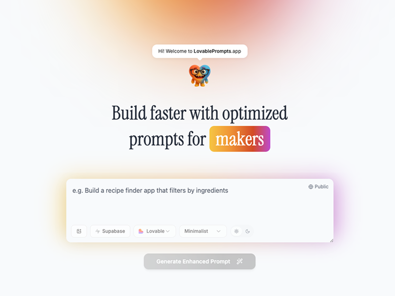Screenshot 2 of LovablePrompts.app