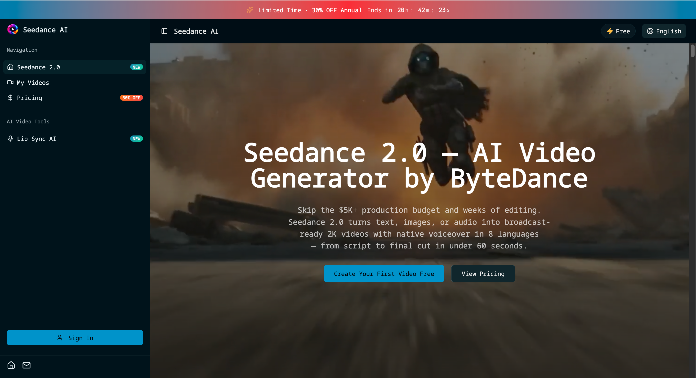 Screenshot 1 of Seedance 2.0