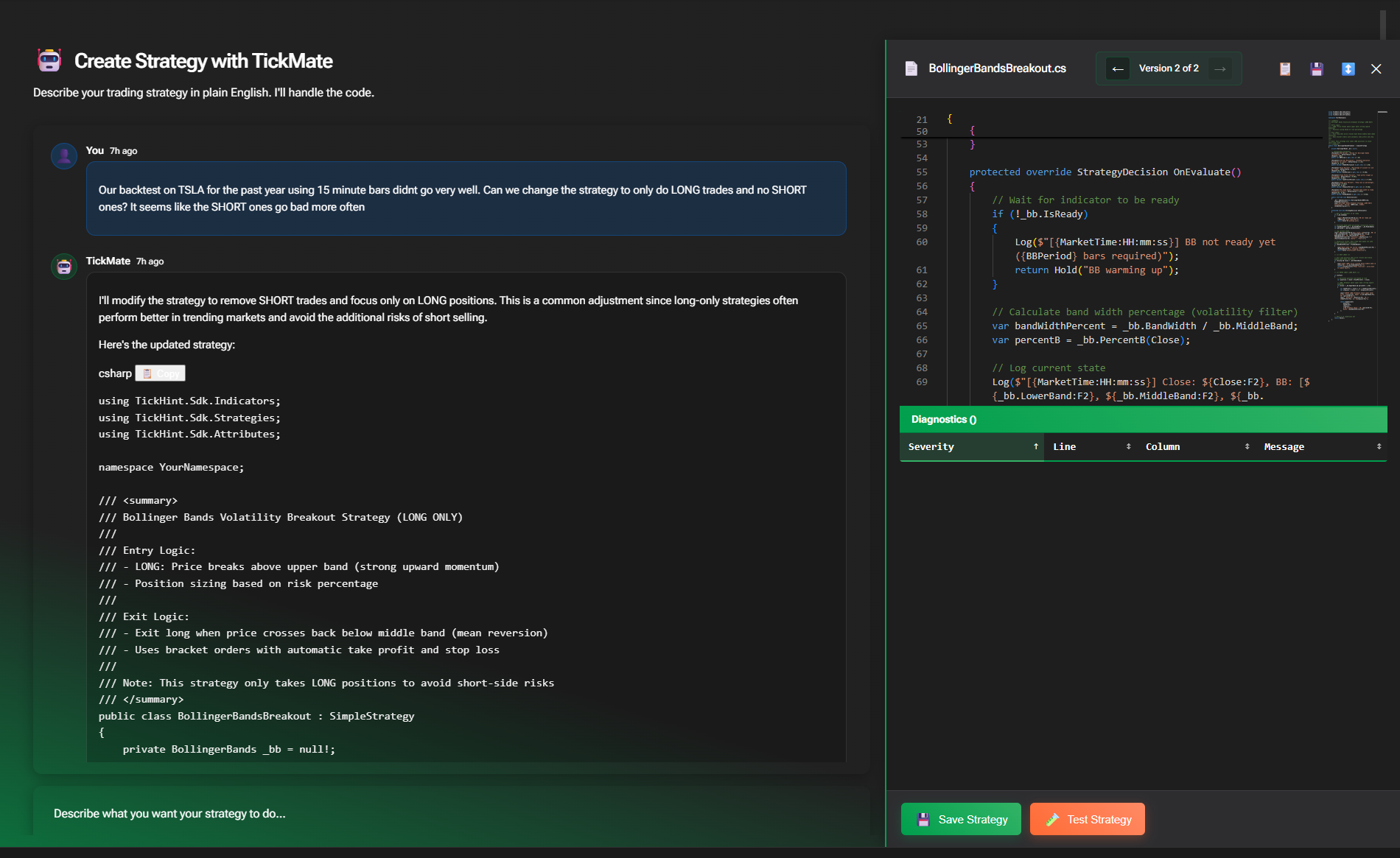 Screenshot 1 of TickHint - Professional Algo Trading Pla