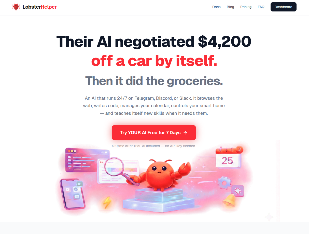 Screenshot 1 of LobsterHelper