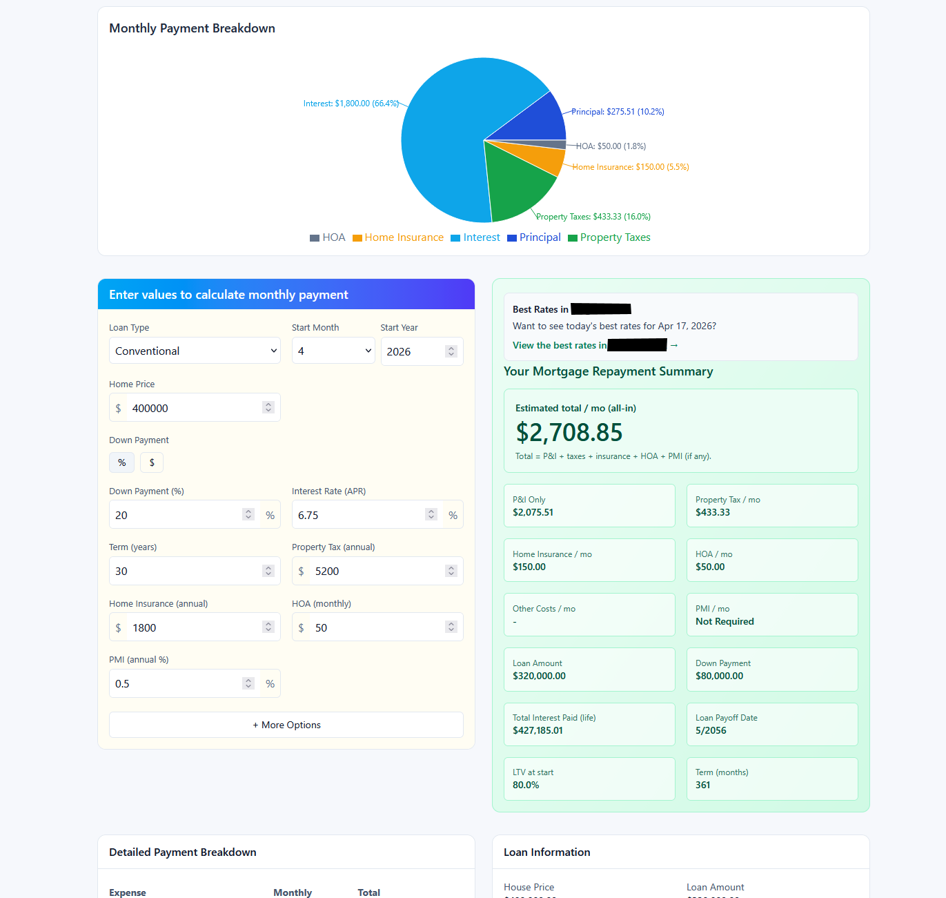 Screenshot 4 of Mortgage Payment Calculator