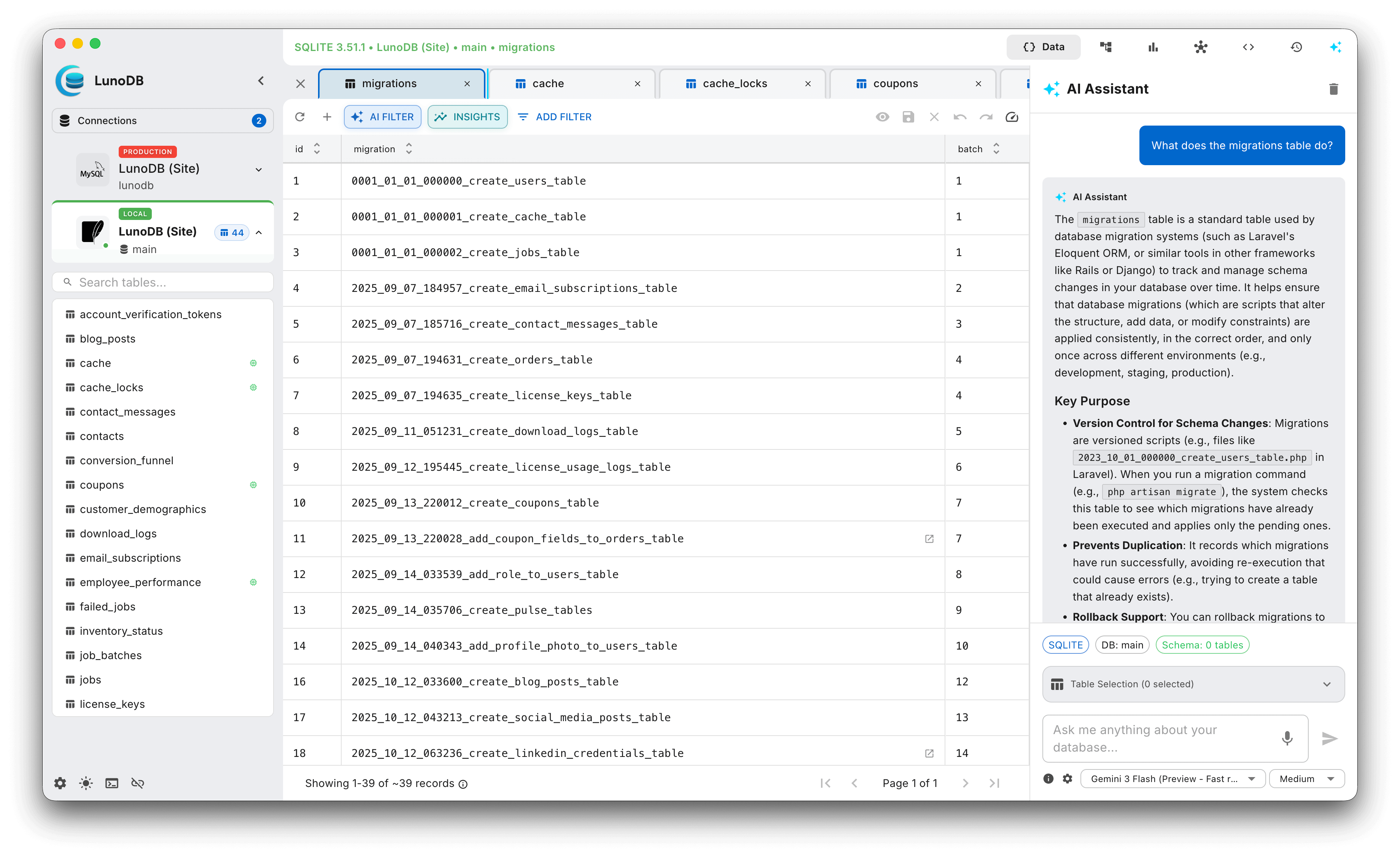 Screenshot 9 of LunoDB - Modern Database Software