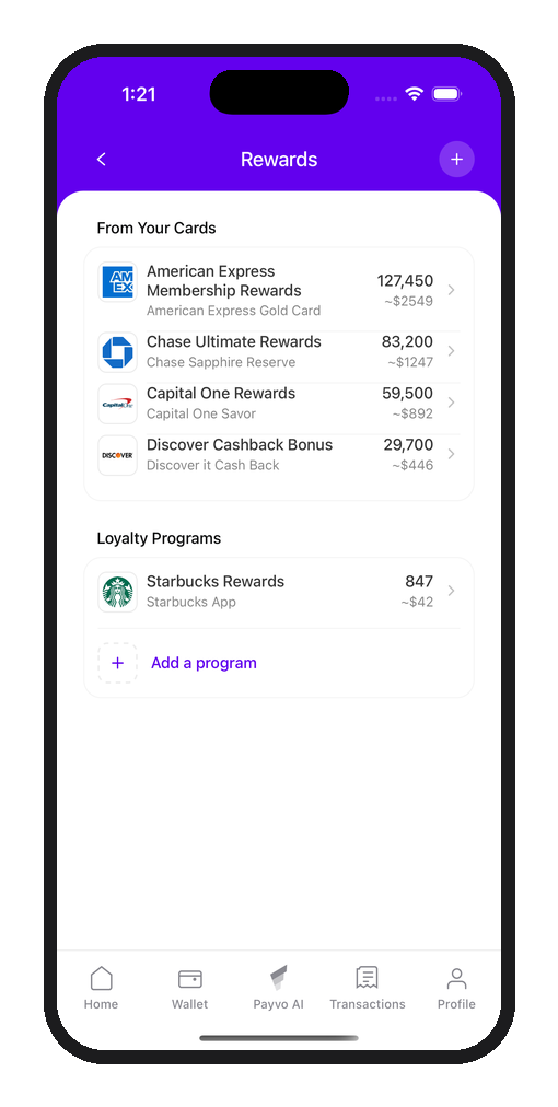Screenshot 4 of Payvo - Never Miss a Reward Again