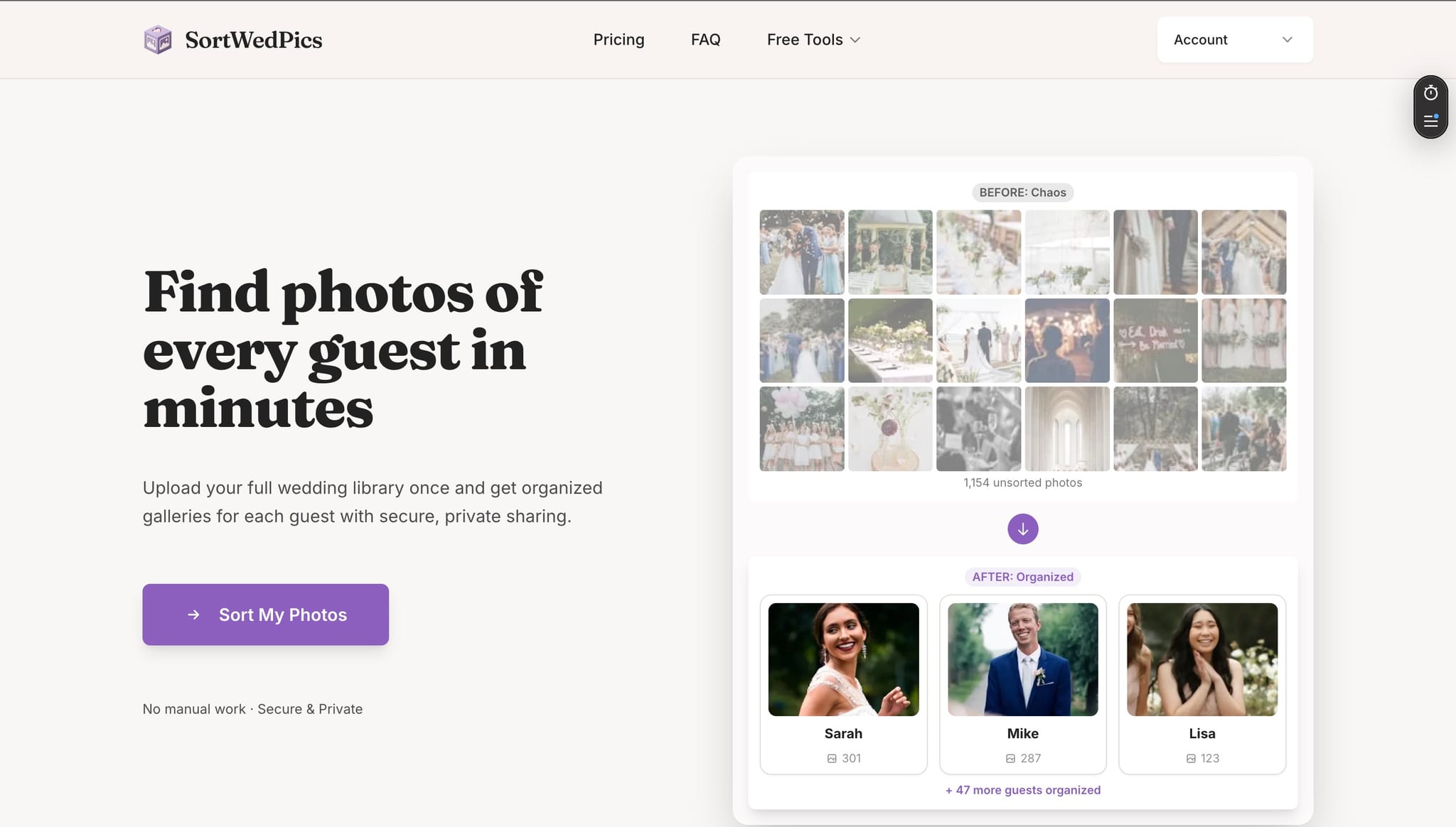 Screenshot 1 of SortWedPics