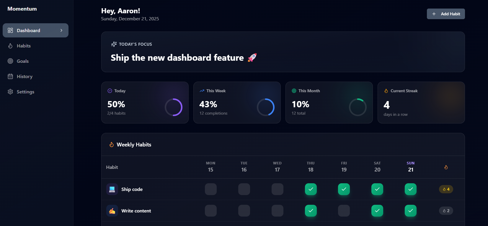Screenshot 4 of Momentum Builder