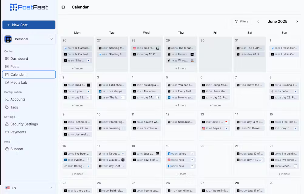 Screenshot 5 of PostFast | Social Media Scheduling