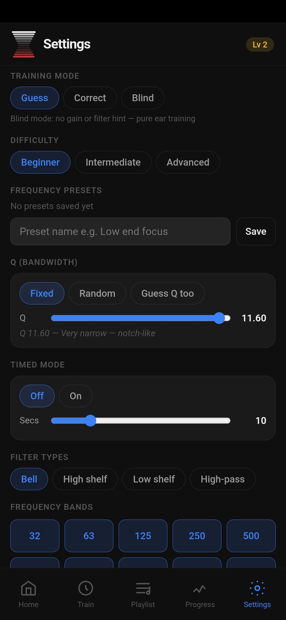 Screenshot 5 of Freqy — EQ Ear Training for Producers