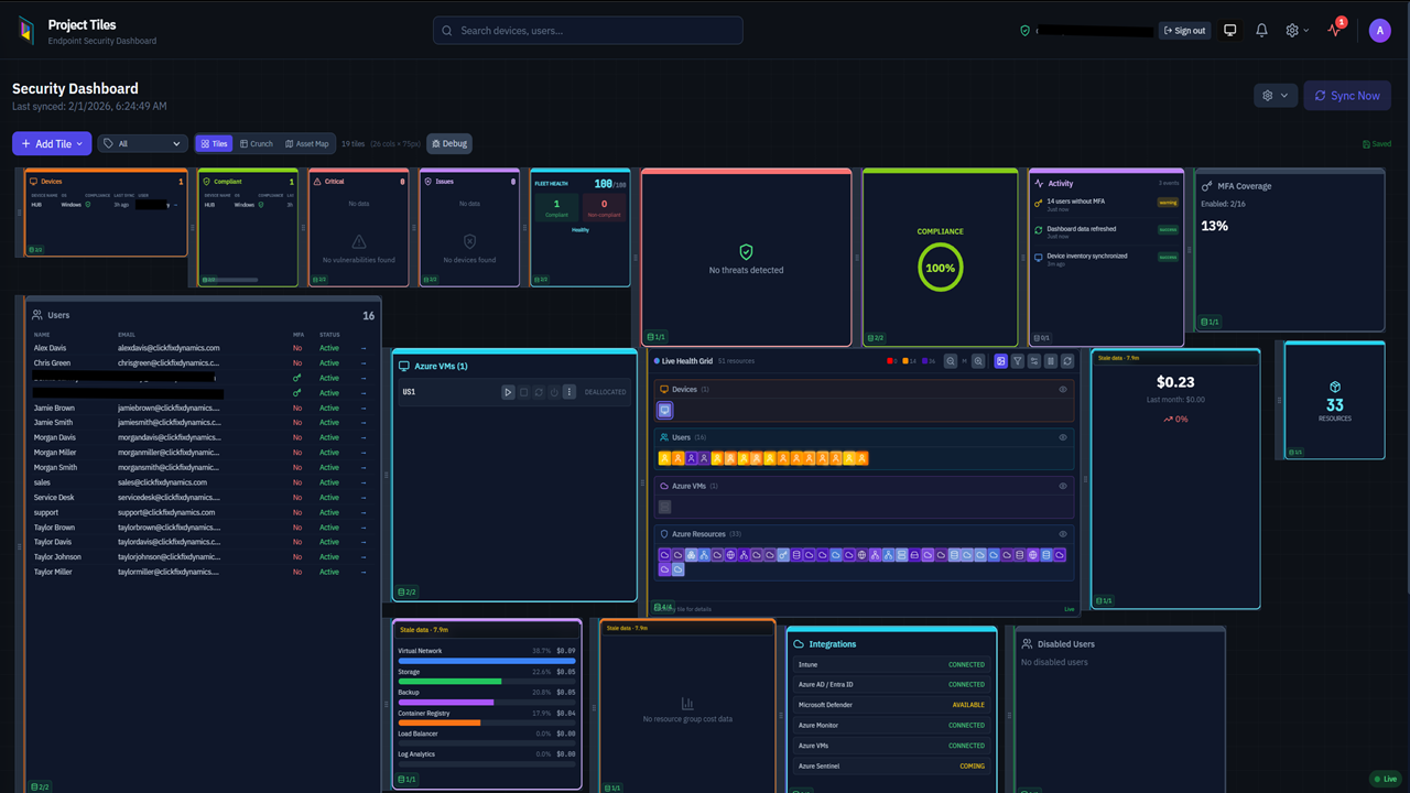 Screenshot 2 of Tiles - AIO Microsoft Dashboard