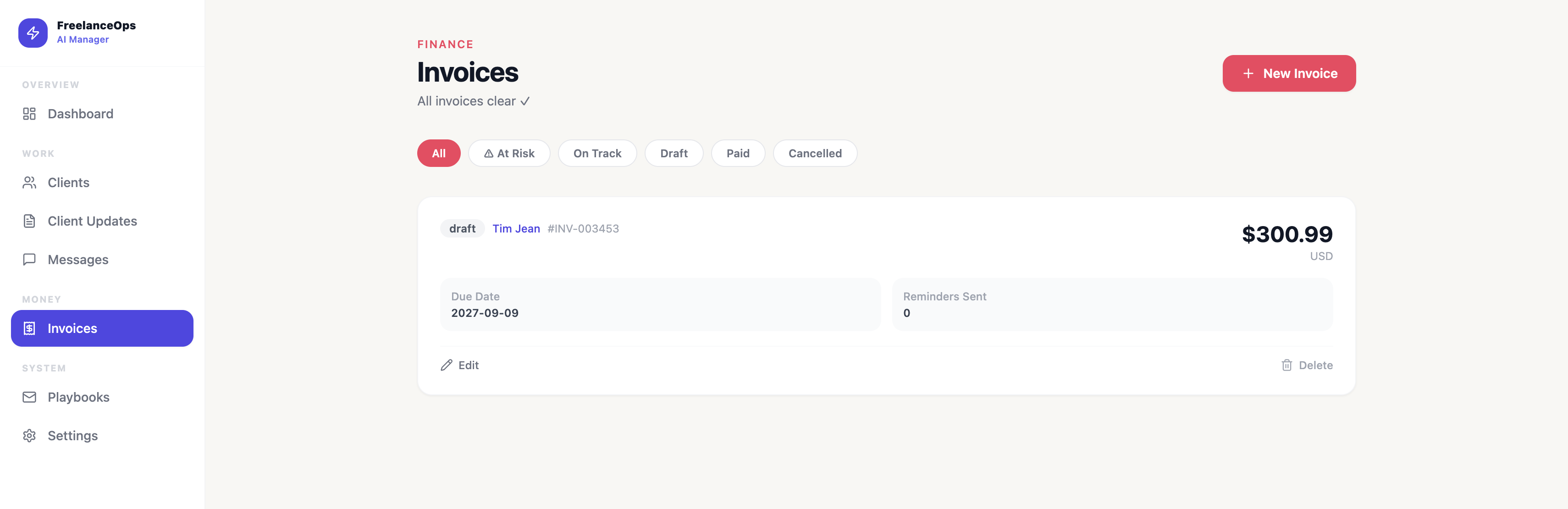 Screenshot 2 of AI Freelance Ops Manager