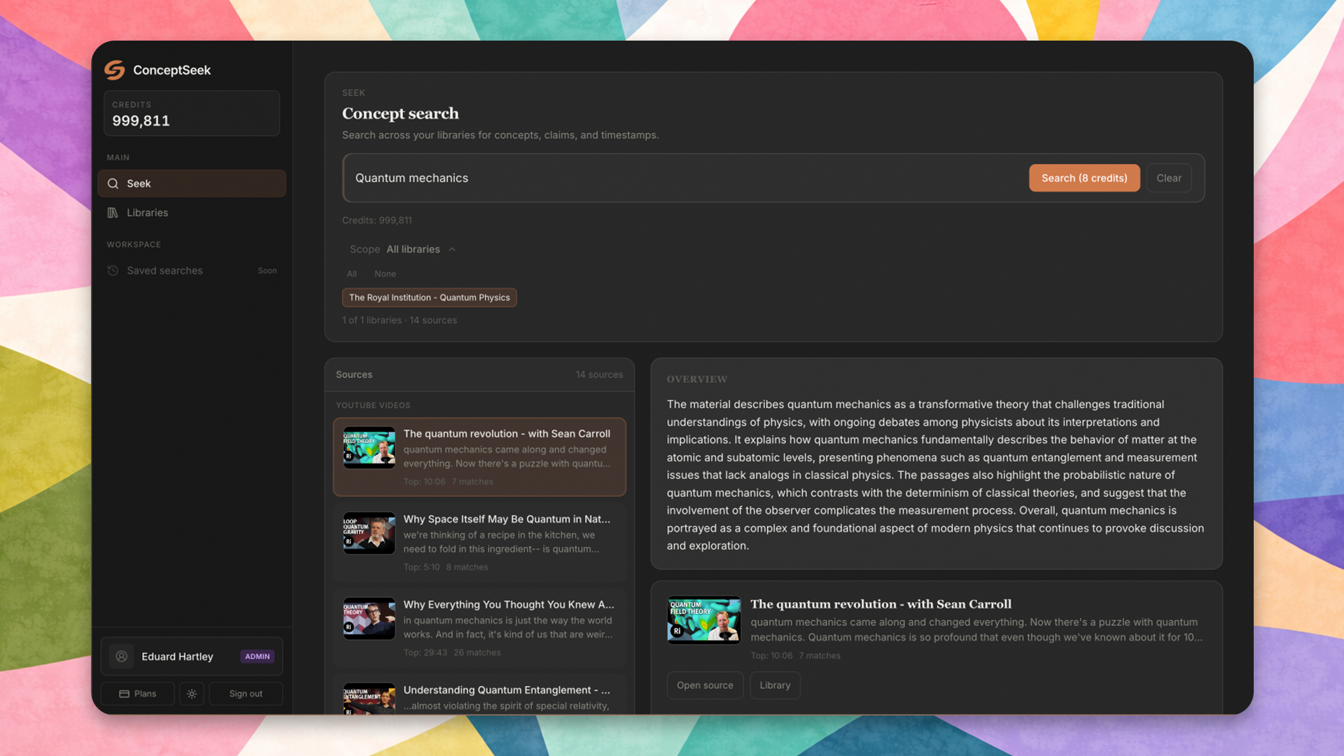Screenshot 1 of ConceptSeek